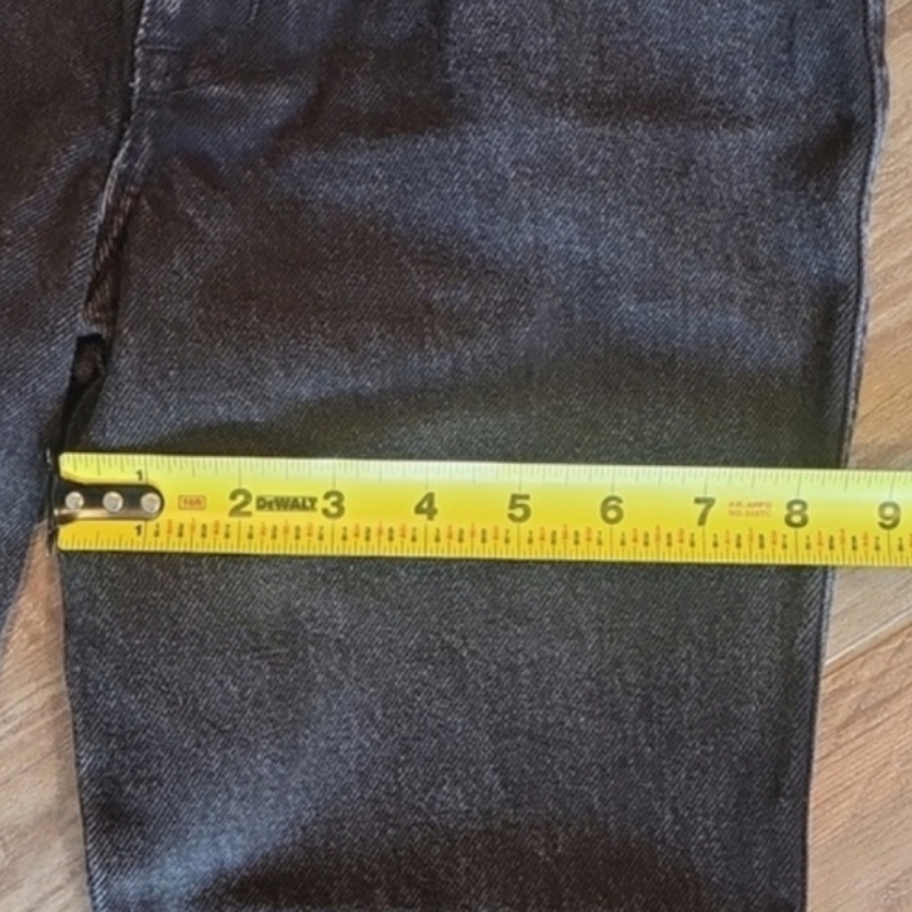 Girl's 12/14 Vintage Chic Kids Perfectly Faded Black Denim High Rise Jeans - Picture 11 of 12